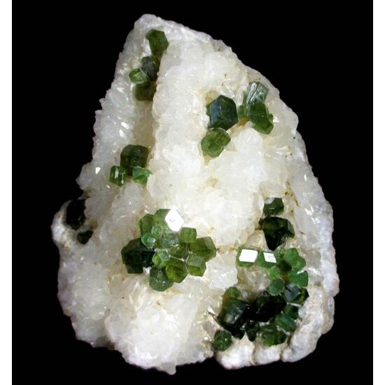 Demantoid & Calcite