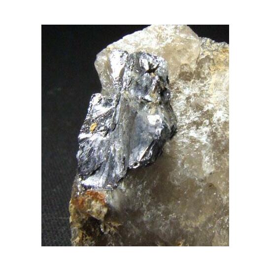 Molybdenite On Quartz