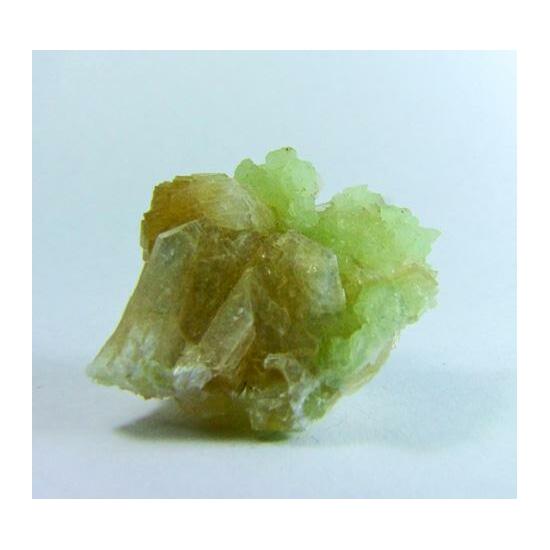 Stilbite On Prehnite