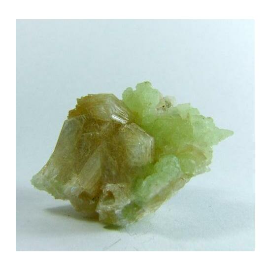 Stilbite On Prehnite