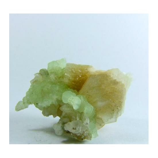 Stilbite On Prehnite