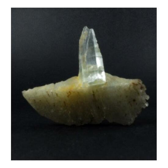 Aquamarine On Quartz