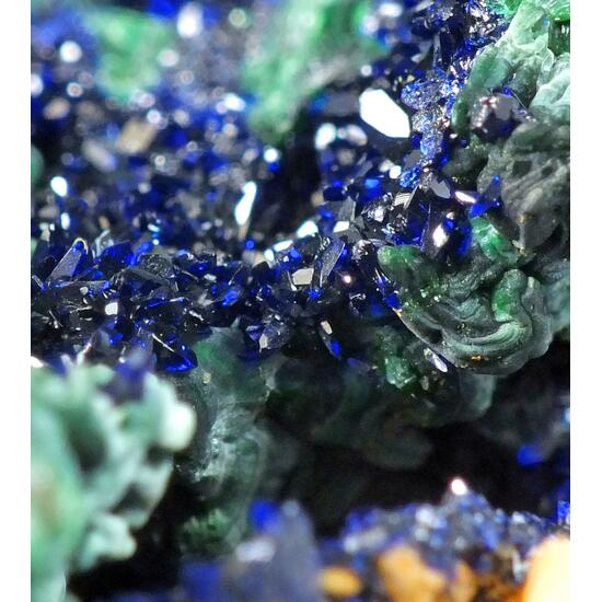 Azurite Malachite On Cuprite