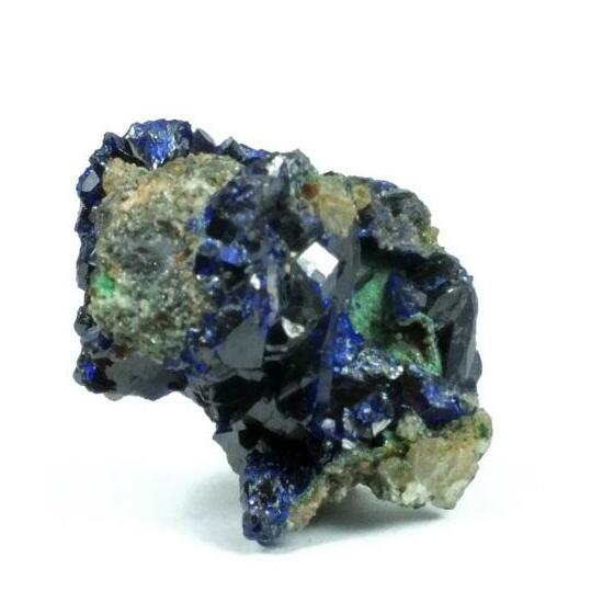 Azurite On Cerussite