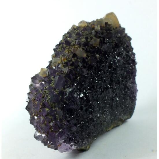 Calcite On Amethyst