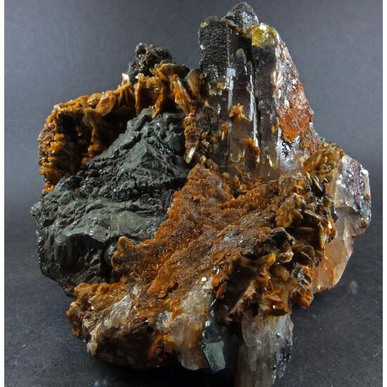 Chalcocite & Hematite In Baryte