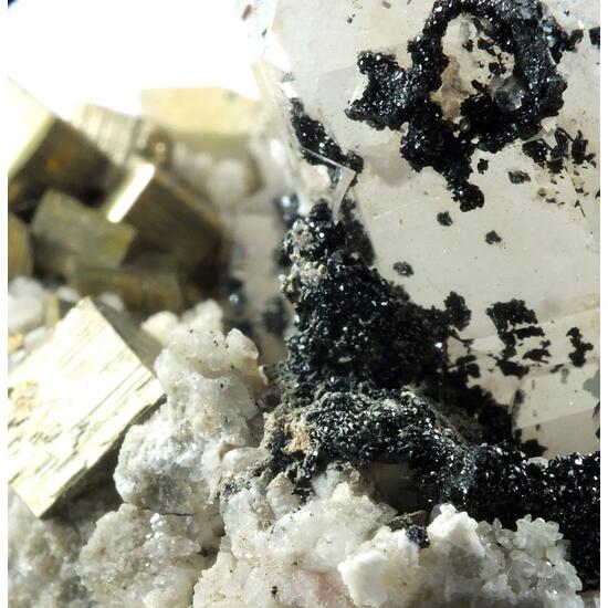 Manganbabingtonite Quartz & Pyrite