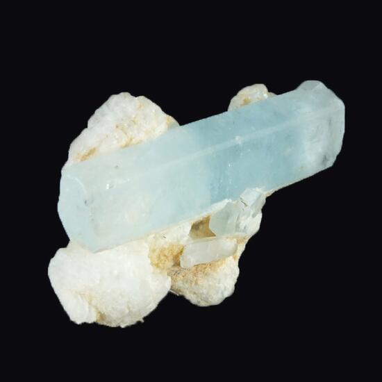 Aquamarine On Feldspar