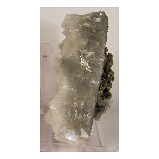 Pyrite On Quartz With Fluorite