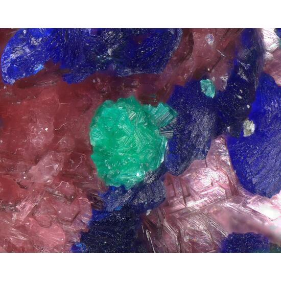 Tangdanite & Azurite & Erythrite