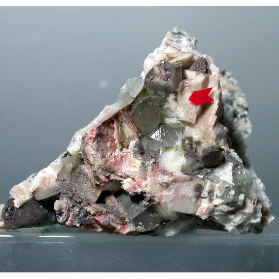 Calcioancylite-(Nd) Quartz & Hematite