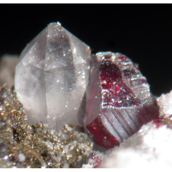 Proustite Mesitine Spar & Quartz