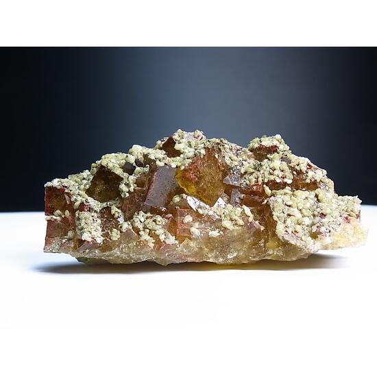 Fluorite With Dolomite & Chalcopyrite