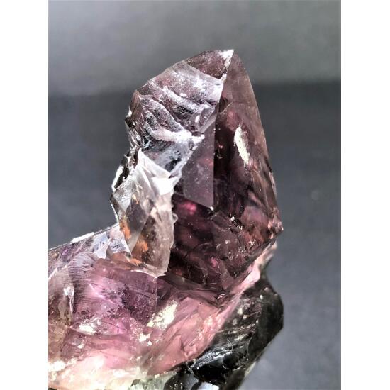 Amethyst On Smoky Quartz