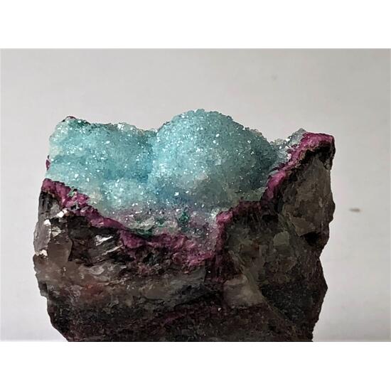 Chrysocolla With Quartz & Cobaltoan Calcite