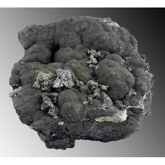 Proustite & Argentopyrite On Native Arsenic