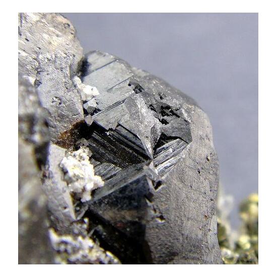 Cassiterite With Chalcopyrite & Quartz