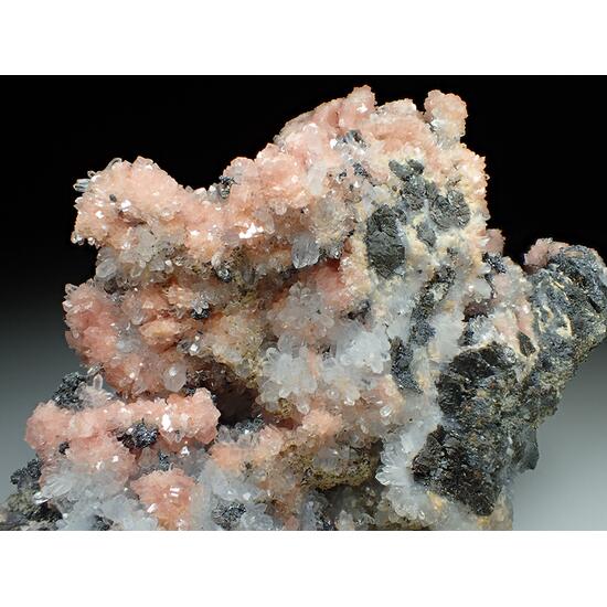 Rhodochrosite & Quartz