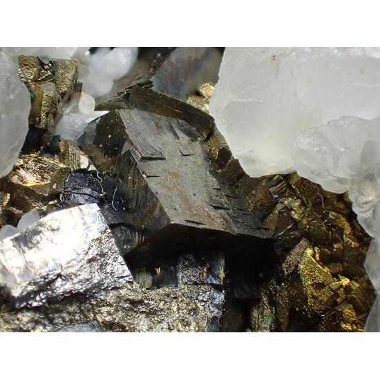 Calcite & Arsenopyrite