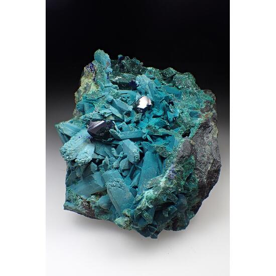 Rosasite & Azurite & Malachite