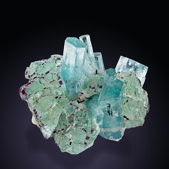 Fluorite & Aquamarine