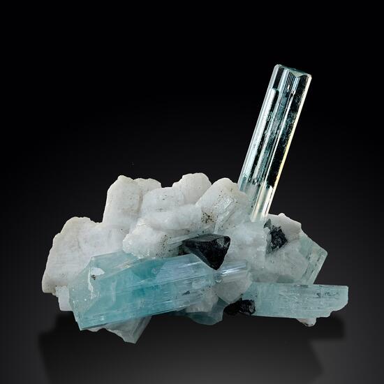 Aquamarine Albite & Schorl