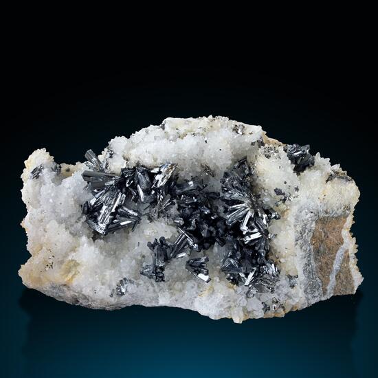 Stibnite & Quartz