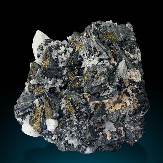 Tetrahedrite Quartz Chalcopyrite & Rhodochrosite