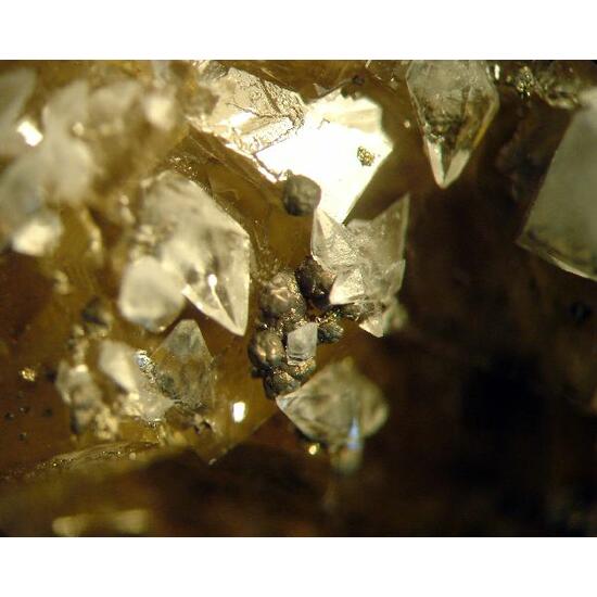 Fluorite With Calcite & Pyrite