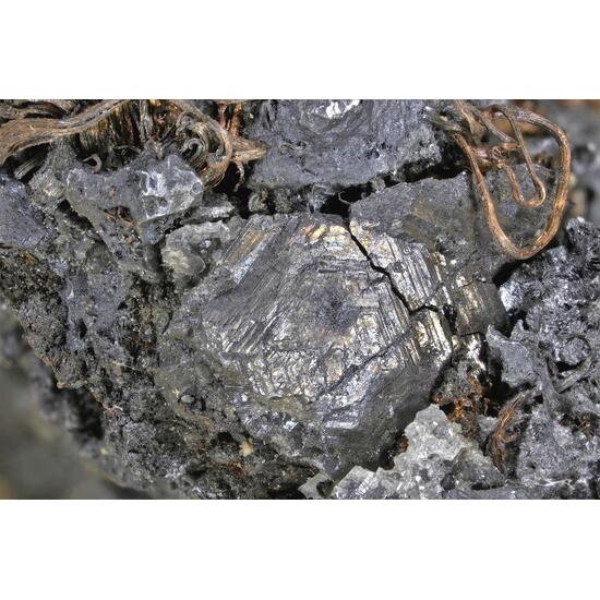 Native Silver Polybasite & Acanthite