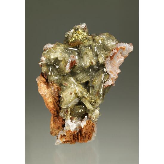 Baryte With Chalcopyrite & Quartz