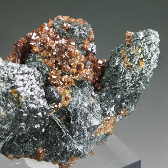 Andradite & Prase Quartz