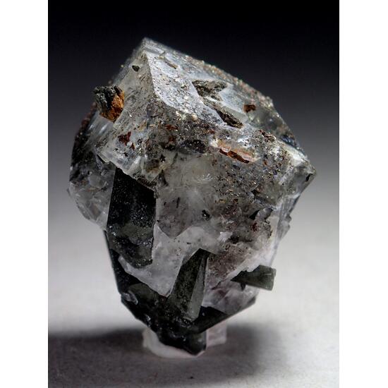 Quartz & Calcite With Pyrite & Chlorite Inclusions