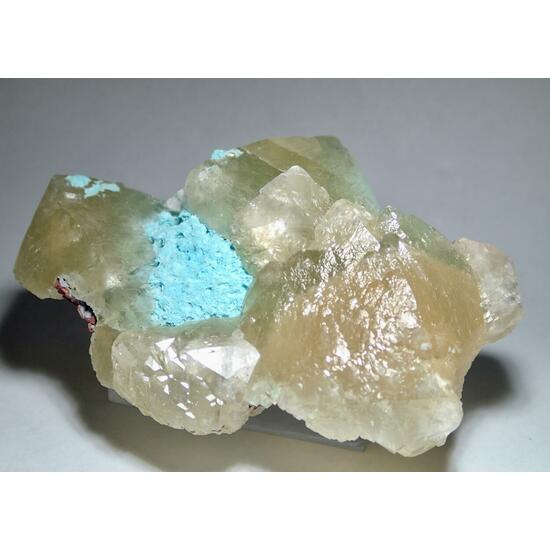 Calcite Shattuckite With Plancheite