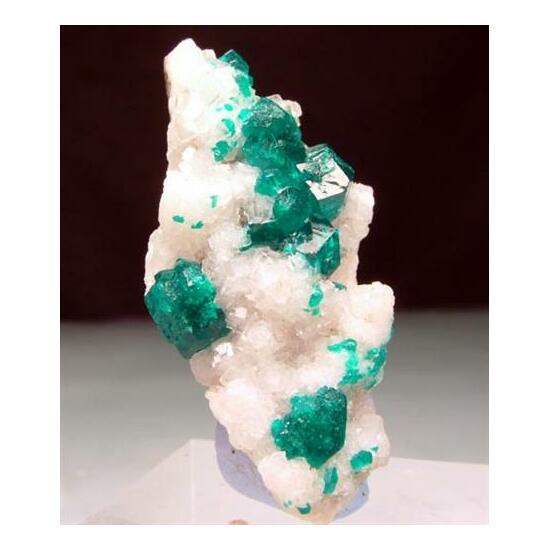 Dioptase & Calcite