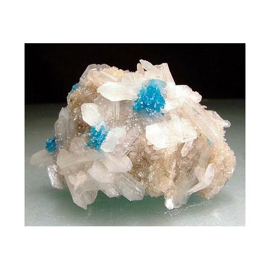 Cavansite With Calcite & Stilbite