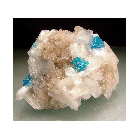 Cavansite With Calcite & Stilbite