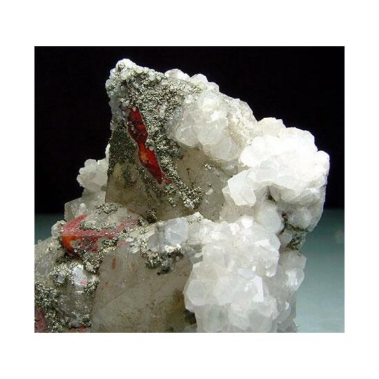 Quartz With Pyrite & Calcite