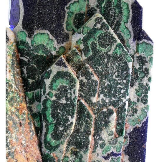 Azurite With Malachite Psm Azurite