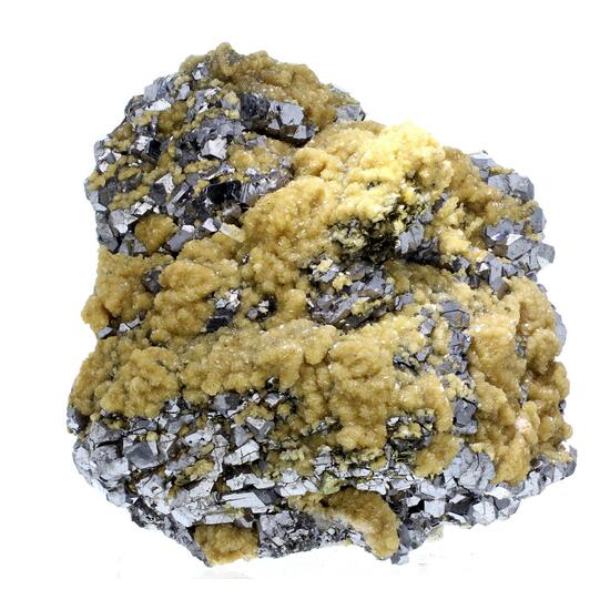 Galena Psm Pyrrhotite & Siderite With Chalcopyrite