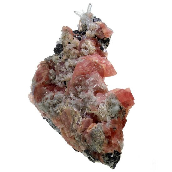 Rhodochrosite Fluorapatite & Quartz