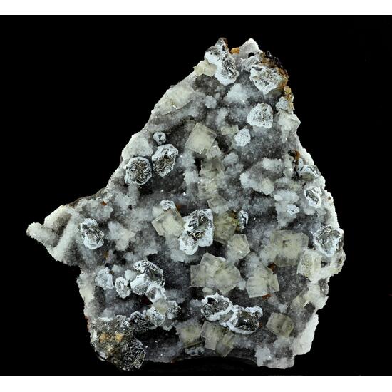 Fluorite & Sphalerite On Quartz Psm Fluorite