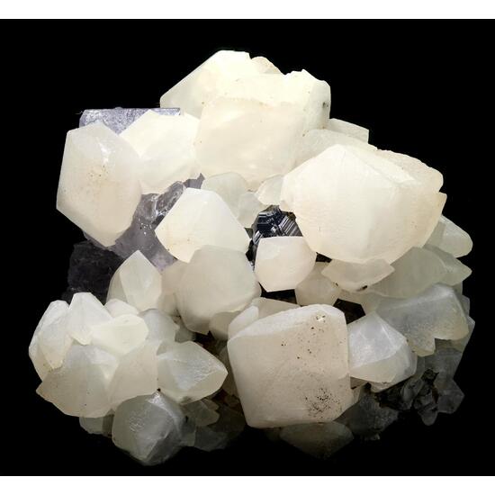 Calcite On Fluorite & Sphalerite