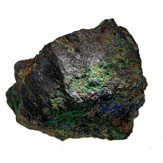 Chalcocite With Malachite & Azurite