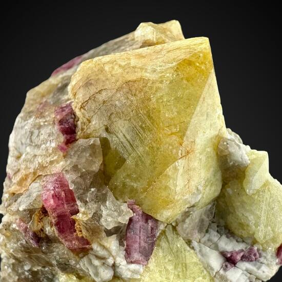 Rhodizite & Rubellite