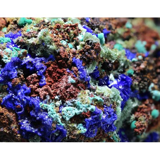 Azurite & Malachite With Olivenite