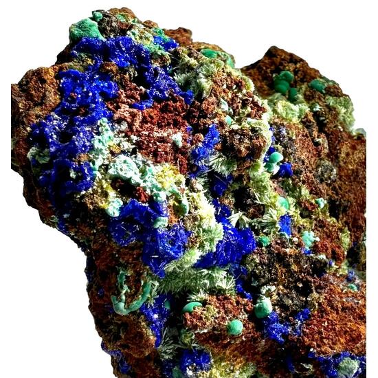 Azurite & Malachite With Olivenite