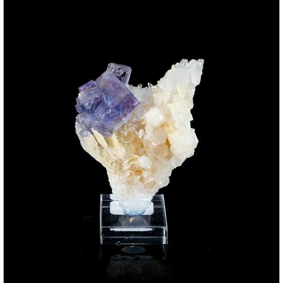 Fluorite On Calcite