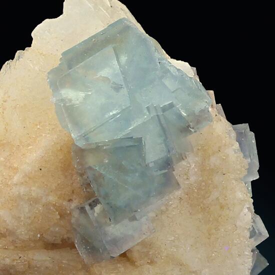 Fluorite On Calcite