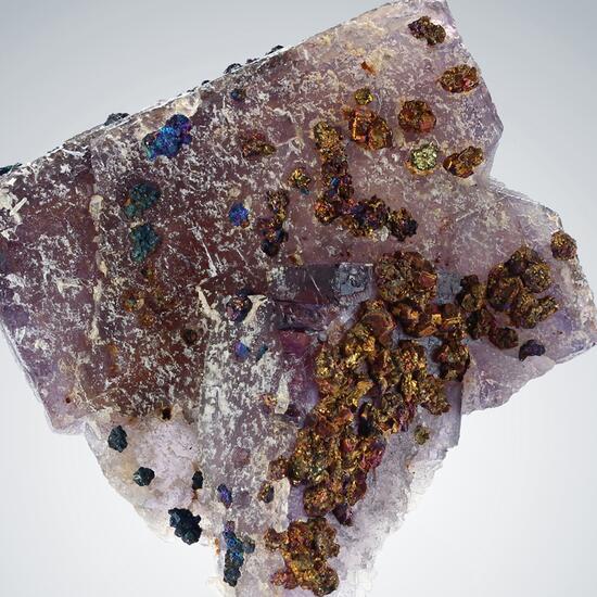 Fluorite With Chalcopyrite